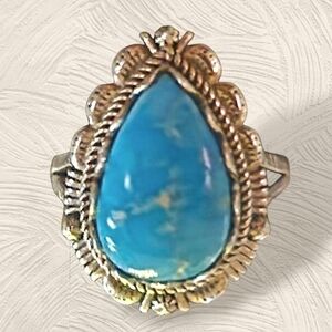 D'Joy Blue Ridge Turquoise Artisan-Crafted Ring